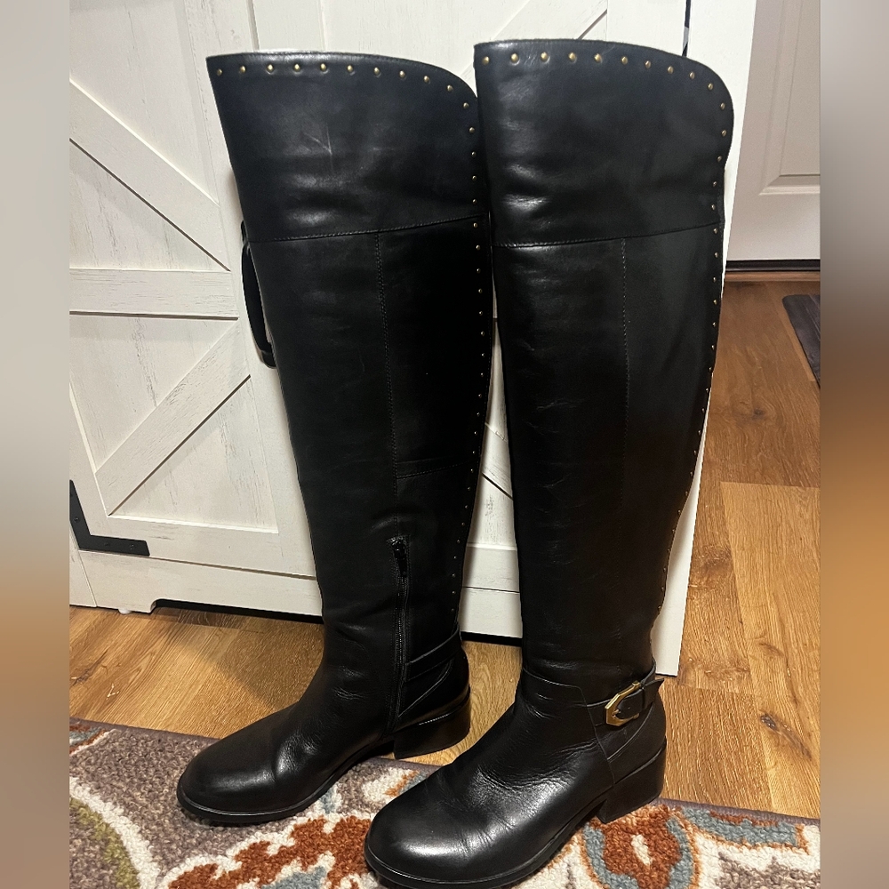 Over the knee riding boots